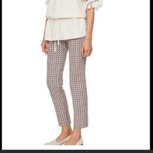 Tory Burch Floral Jacquard Crop Pants